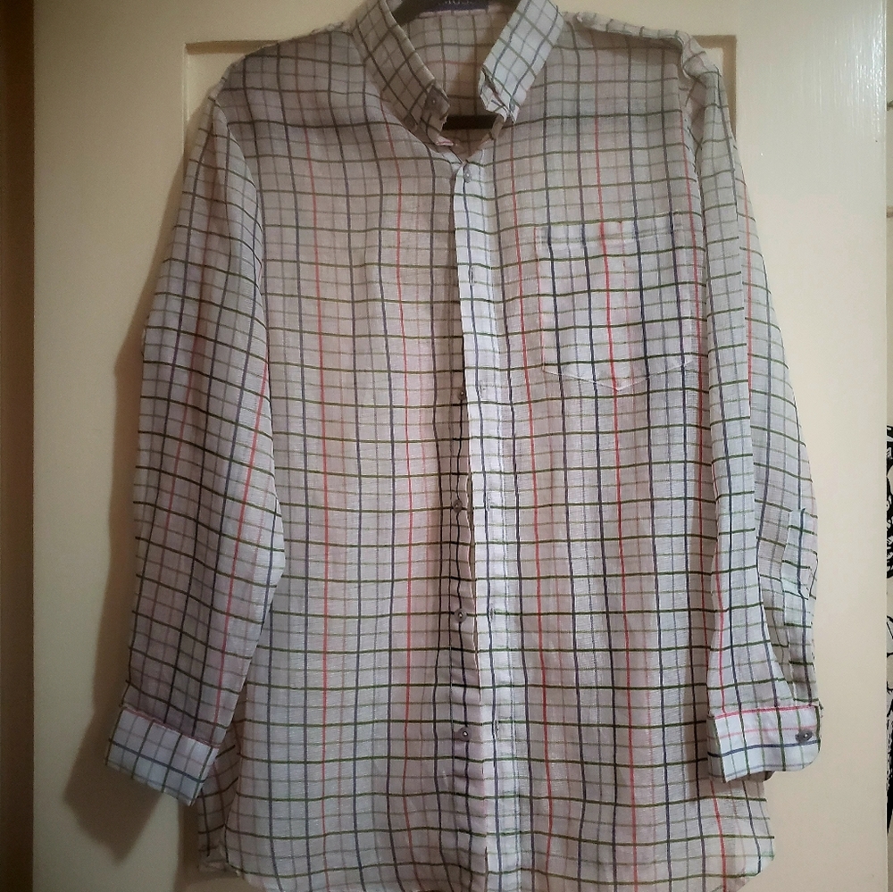 Famosso Sheer Button Down